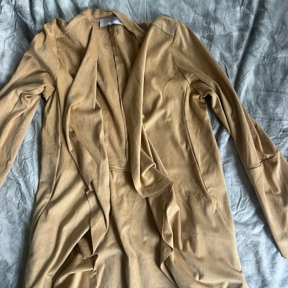 Reserved Tan Faux Suede jacket